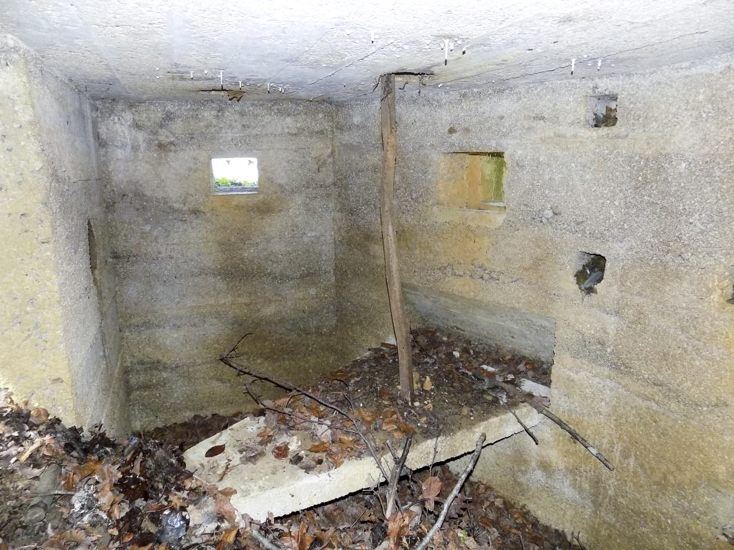 Ligne Maginot - 11C - VALMONT - (Blockhaus pour arme infanterie) - Face gauche créneau FM/Obs et face frontale Hotchkiss gauche - R Tucker
