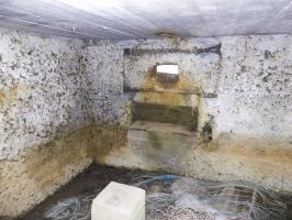 Ligne Maginot - 29A - LES BAUCHES SUD - (Blockhaus pour arme infanterie) - Face frontale, créneau Hotchkiss gauche