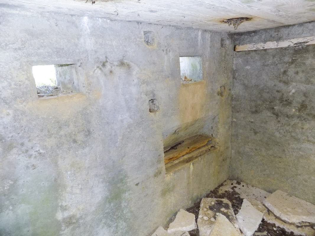 Ligne Maginot - 13C - MONT DE BRUNE SUD - (Blockhaus pour arme infanterie) - Créneaux FM/Obs centrale et Hotchkiss droite - R Tucker
