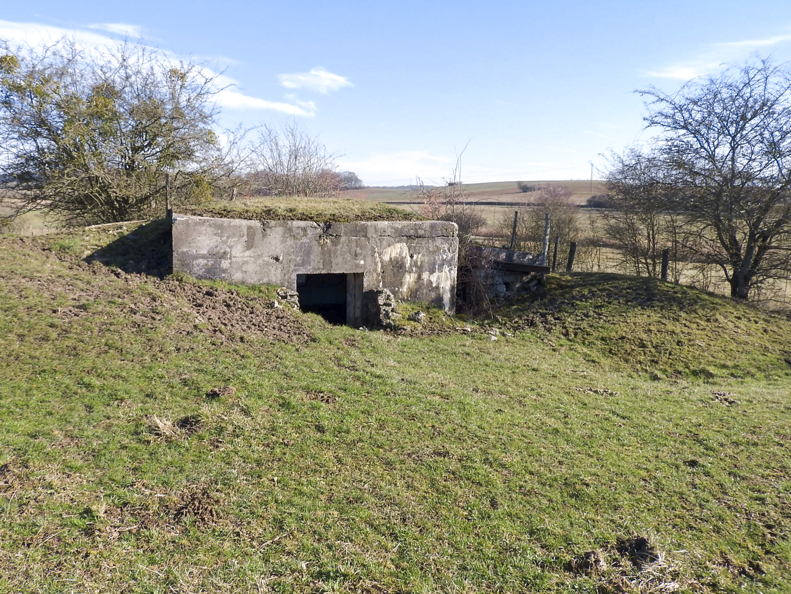 Ligne Maginot - BIDING EST 3 - (Blockhaus pour canon) - La façade arrière du blockhaus. - STENGER Mathieu