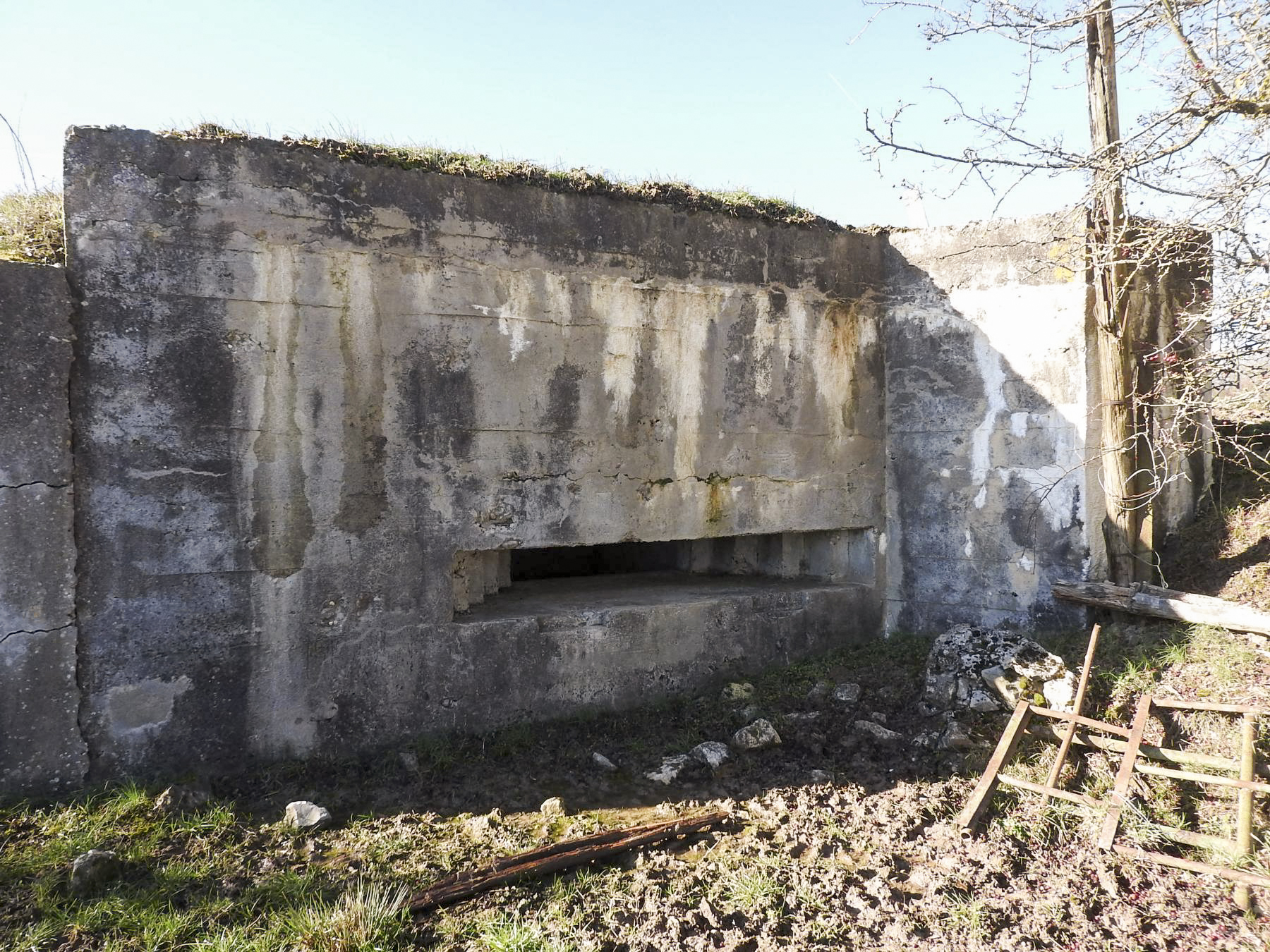 Ligne Maginot - BIDING EST 3 - (Blockhaus pour canon) - L'embrasure pour canon anti-char. - STENGER Mathieu
