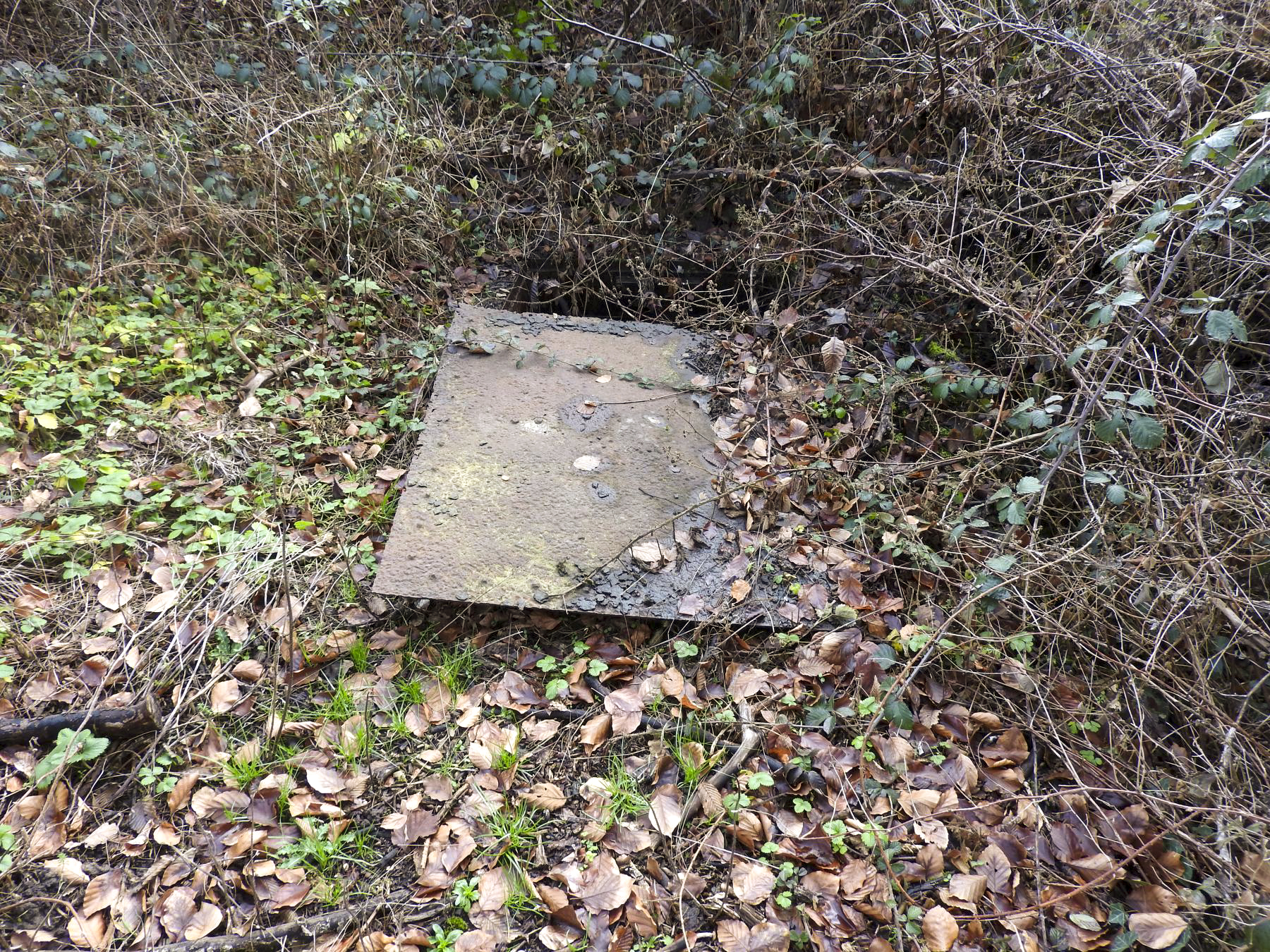 Ligne Maginot - 10M - (Chambre de coupure) - La trappe est désolidarisée de son cadre. - STENGER Mathieu