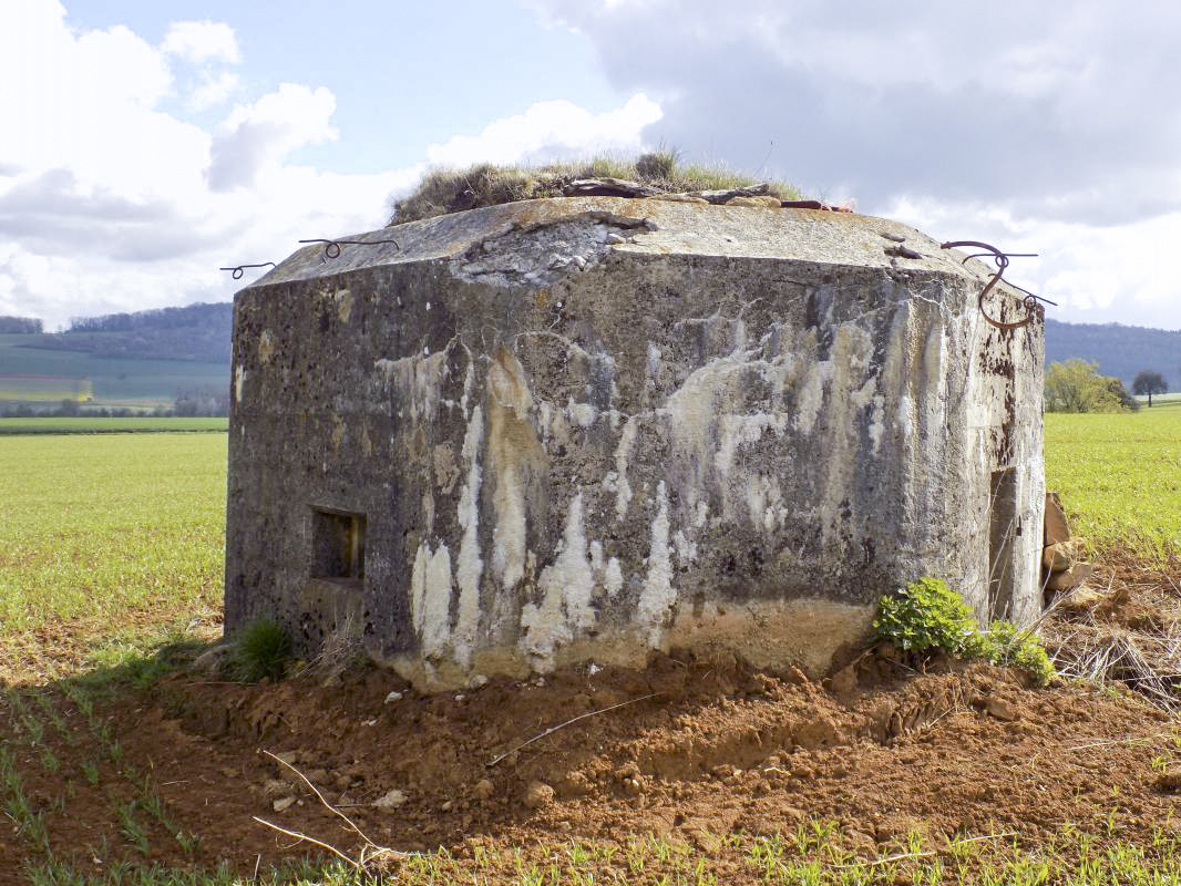 Ligne Maginot - 14C - FOND D'YVAUX OUEST - (Blockhaus pour arme infanterie) - Face gauche - R Tucker