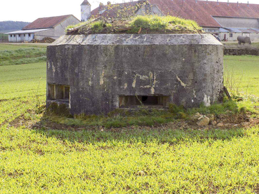 Ligne Maginot - 15C - FOND D'YVAUX EST - (Blockhaus pour arme infanterie) - Face frontale (gauche) - R Tucker