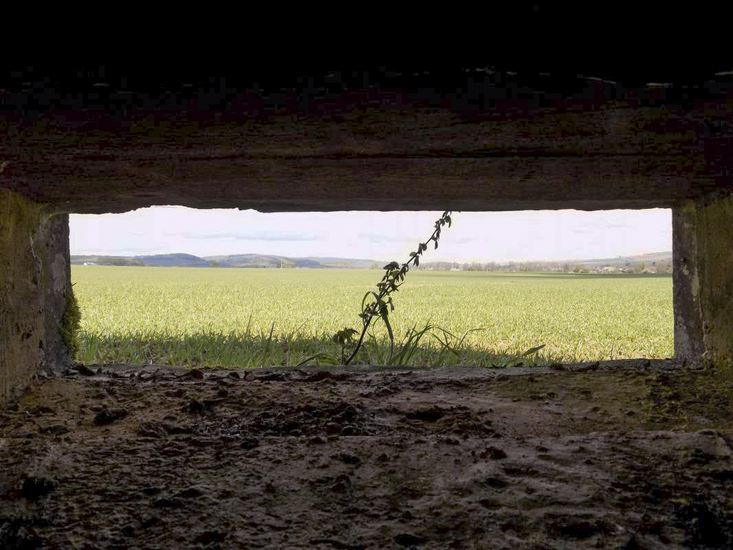 Ligne Maginot - 15C - FOND D'YVAUX EST - (Blockhaus pour arme infanterie) - Vue du créneau Hotchkiss gauche - R Tucker