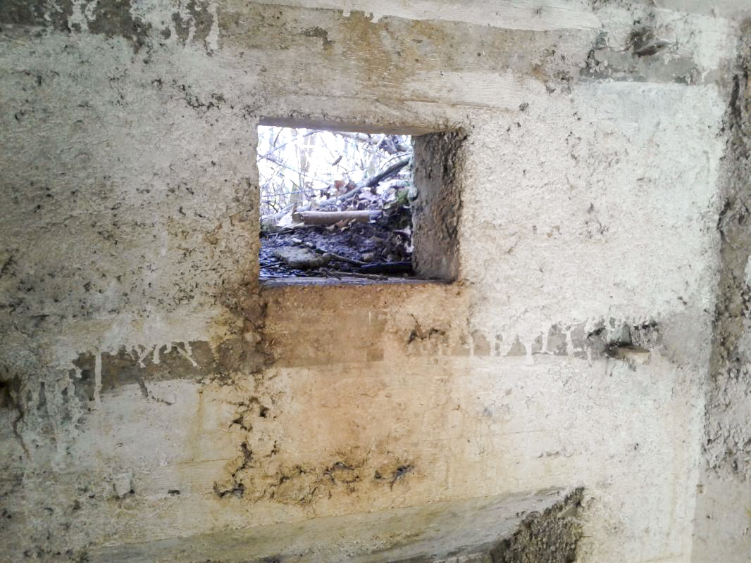 Ligne Maginot - 26B - BOIS DE LA MANSEAU - (Blockhaus pour arme infanterie) - Créneau de droite pour mitrailleuse - F.THOMASSIN