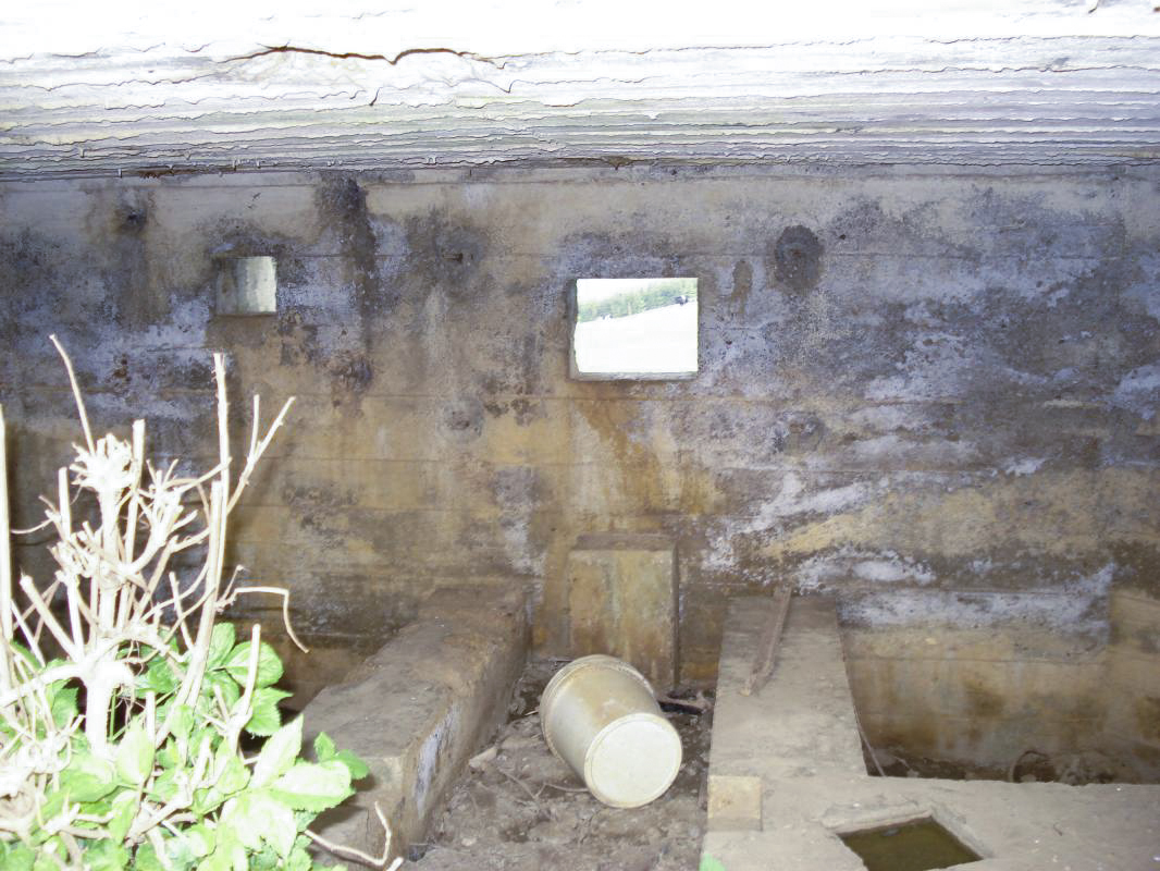 Ligne Maginot - 26E - COTE DE MOREFOSSE - (Blockhaus pour canon) - L’intérieur, créneau frontal pour AC - R Tucker