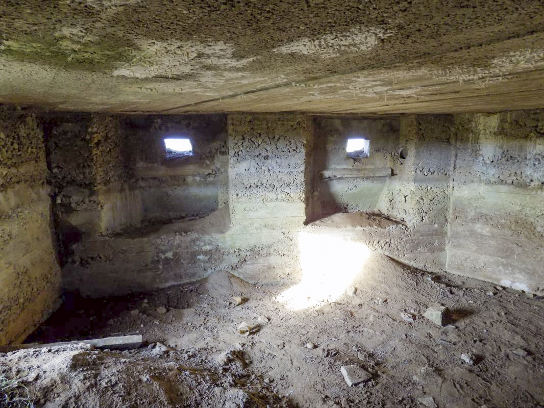 Ligne Maginot - 27 - LA ROMARGNE CENTRE - (Blockhaus pour arme infanterie) - Les créneaux vers le nord ouest - R Tucker