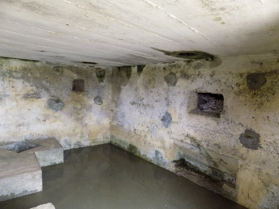 Ligne Maginot - 27BIS - GRANDE PRAIRIE EST - (Blockhaus pour canon) - Créneaux FM face nord-est et créneau Hotchkiss face sud-est - R Tucker