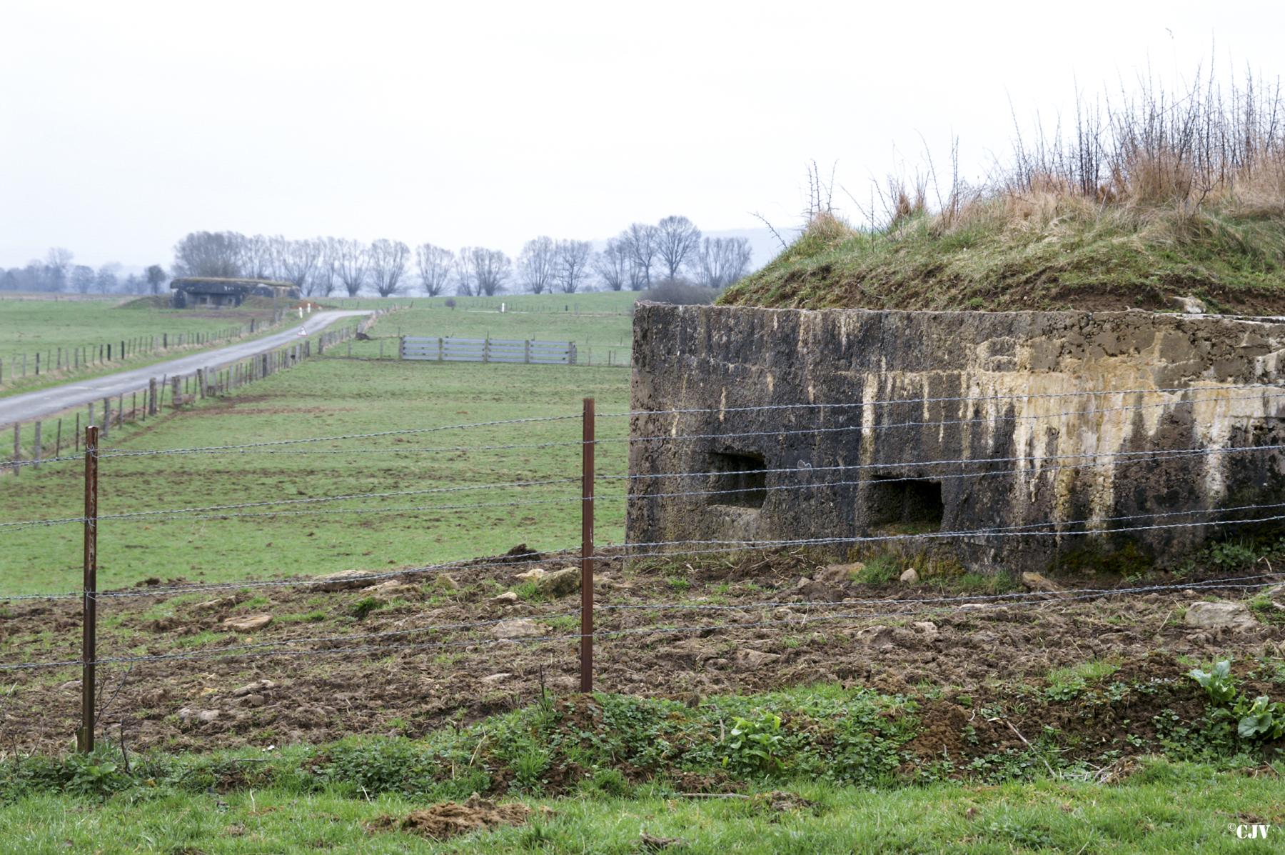 Ligne Maginot - 29A - LES BAUCHES SUD - (Blockhaus pour arme infanterie) - Le blockhaus avec la casemate Epinette au second plan - Lia VERMEULEN
