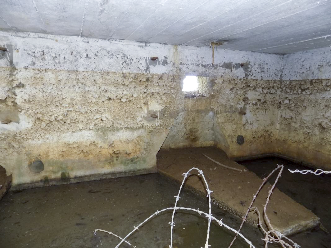 Ligne Maginot - 32A - RUISSEAU DU RIGEL - (Blockhaus pour arme infanterie) - Face frontale, créneau Hotchkiss droite - R Tucker