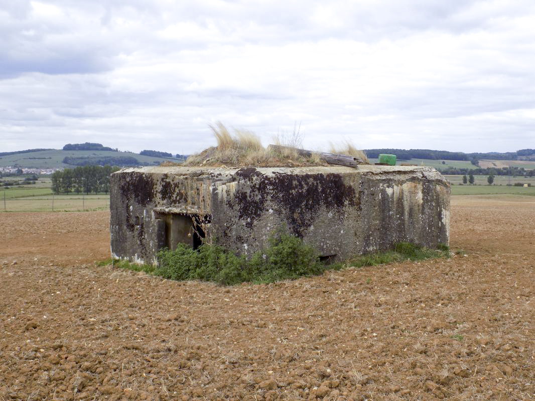 Ligne Maginot - LE BOCHET - (Blockhaus pour canon) - L'arrière et face droite - R Tucker