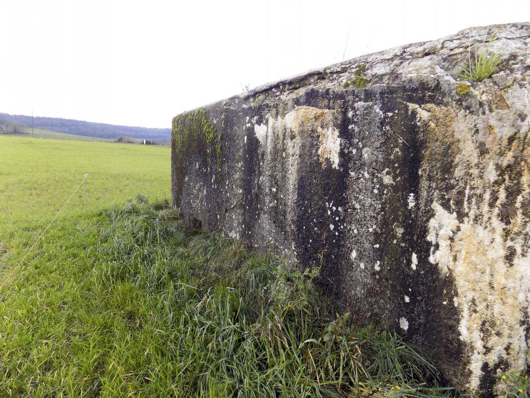 Ligne Maginot - LE BOCHET - (Blockhaus pour canon) - Face droite avec l'entrée hommes - R Tucker