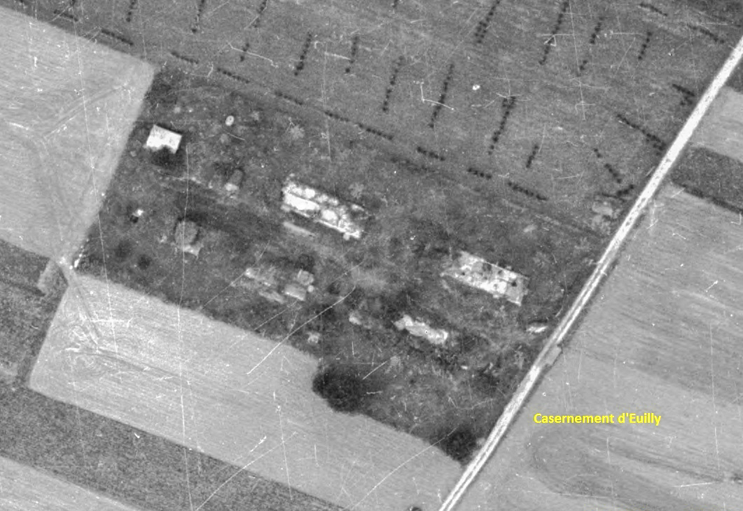 Ligne Maginot - EUILLY - (Casernement) - Le même en 1962 - IGN - Géoportail 1962