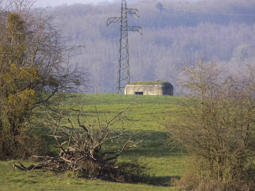 Ligne Maginot - GRAND FOSSE - (Blockhaus pour canon) - Vue vers le nord ouest, 23bis Beauchamps - R Tucker