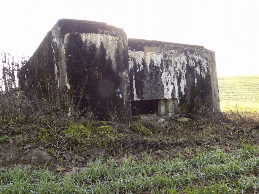 Ligne Maginot - GRAND FOSSE - (Blockhaus pour canon) - Face frontale - R Tucker