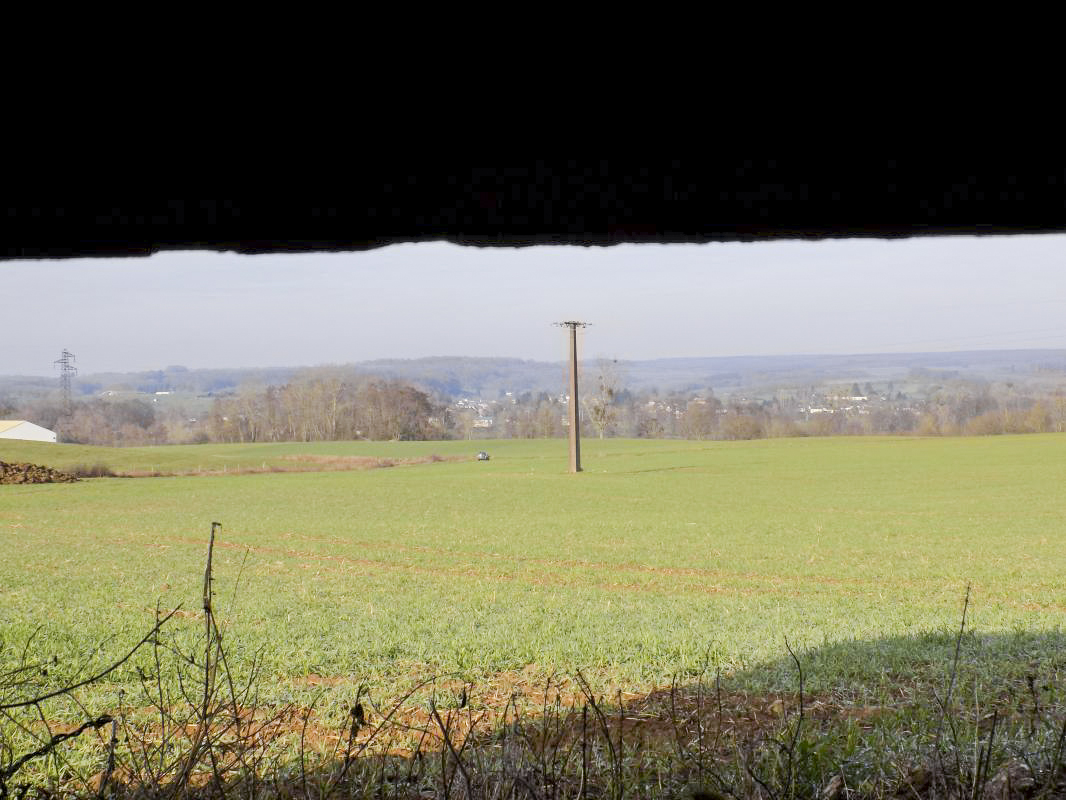 Ligne Maginot - GRAND FOSSE - (Blockhaus pour canon) - Vue vers le nord - R Tucker