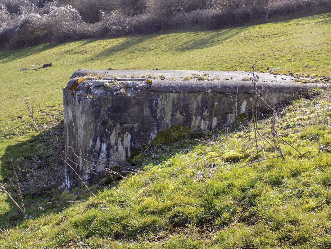 Ligne Maginot - LE CHENELET CENTRE - (Blockhaus pour canon) - Face gauche - R Tucker