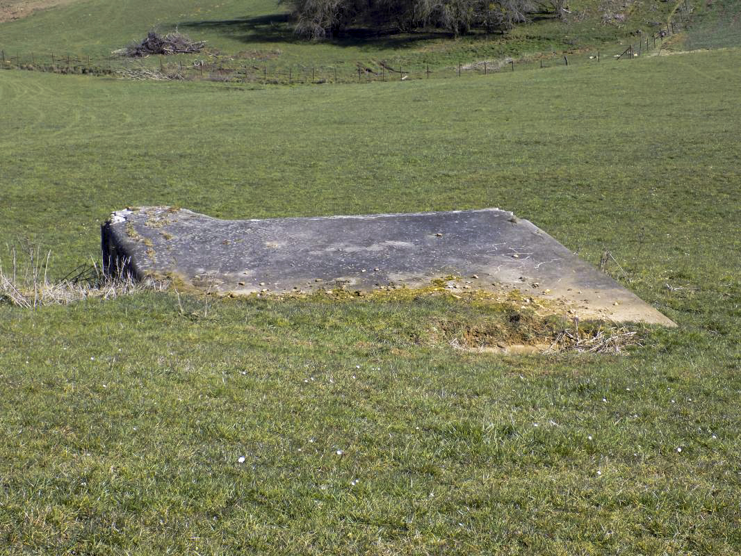 Ligne Maginot - LE CHENELET CENTRE - (Blockhaus pour canon) - L’arrière - R Tucker