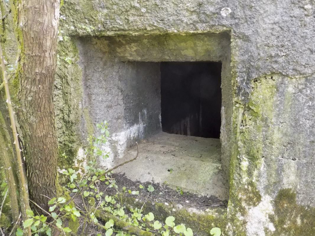 Ligne Maginot - LE MOULIN - (Blockhaus pour arme infanterie) -    Face frontale, créneau - R Tucker