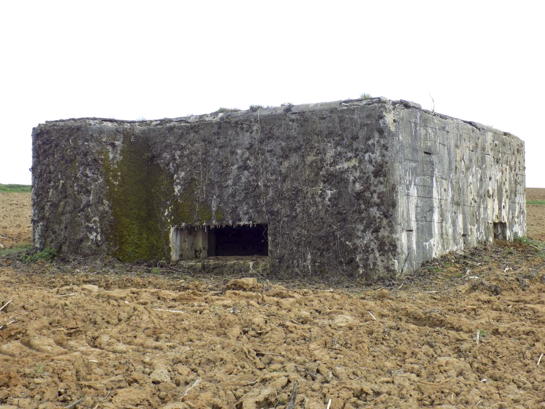 Ligne Maginot - MOULIN D'EUILLY - (Blockhaus pour canon) - Faces Frontale / gauche - R Tucker