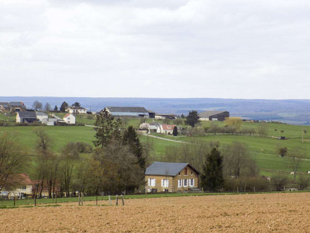 Ligne Maginot - MOULIN D'EUILLY - (Blockhaus pour canon) - Vue vers le Nord, direction de tir - R Tucker