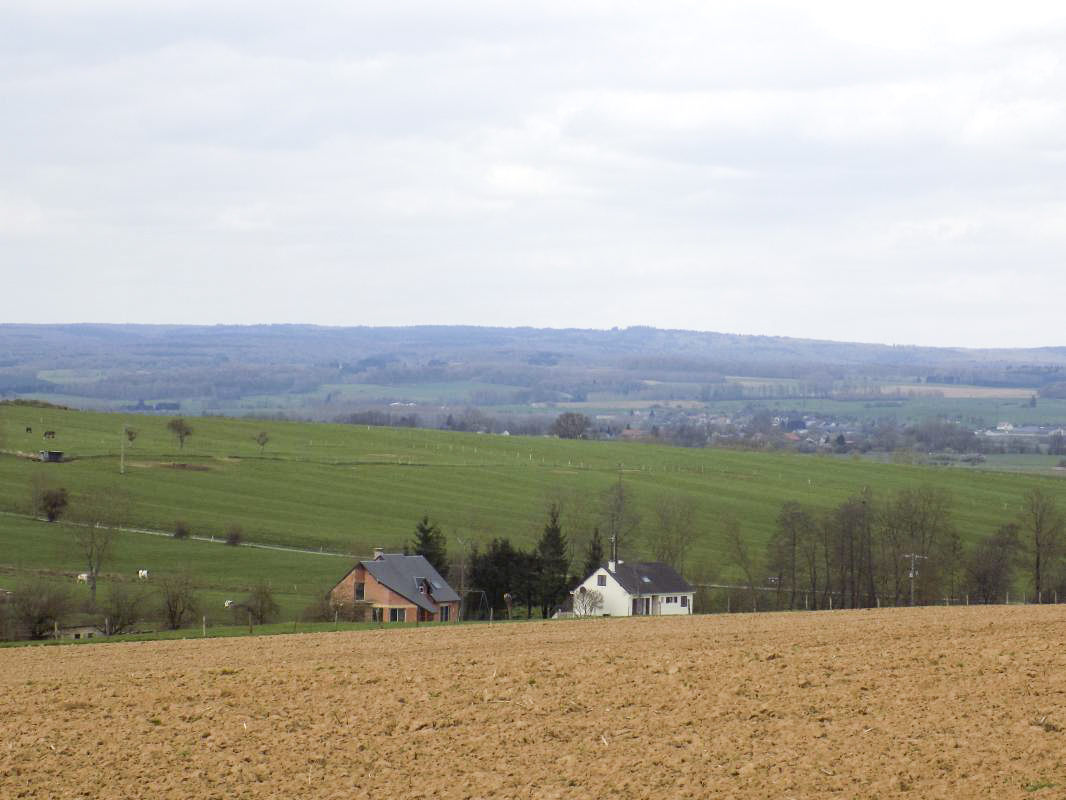 Ligne Maginot - MOULIN D'EUILLY - (Blockhaus pour canon) - Vue vers le Nord, direction de tir - R Tucker