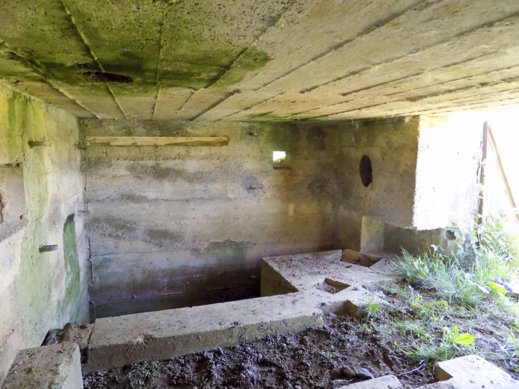 Ligne Maginot - P - FOND DE NOE NORD - (Blockhaus pour canon) - Face droite avec créneau FM/Obs - R Tucker