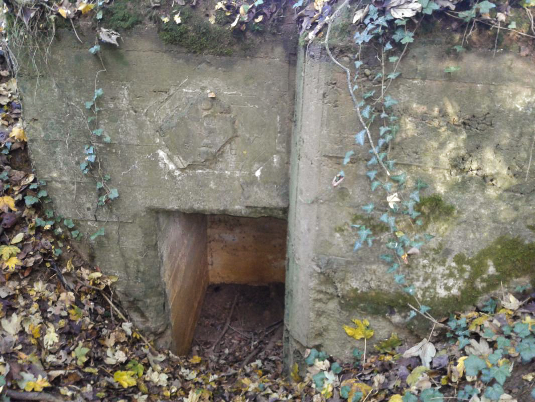 Ligne Maginot - 66TER - BOIS LE SART NORD - (Blockhaus pour arme infanterie) - L'entrée du bloc. Vestibule coudé. - Fabrice THOMASSIN