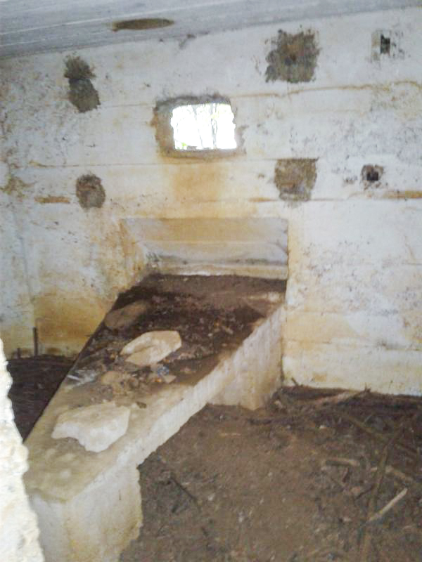Ligne Maginot - 66TER - BOIS LE SART NORD - (Blockhaus pour arme infanterie) - Intérieur du bloc.
Créneau central pour mitrailleuse - Fabrice THOMASSIN