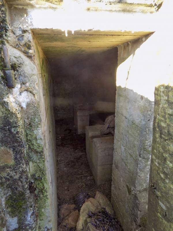 Ligne Maginot - 78 - LA SERPE EST - (Blockhaus pour arme infanterie) - Face droite, l'entrée - R Tucker