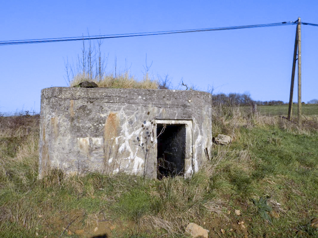 Ligne Maginot - 82 - BOIS DORVILLE EST - (Blockhaus pour arme infanterie) - Face gauche, l'entrée hommes - R Tucker