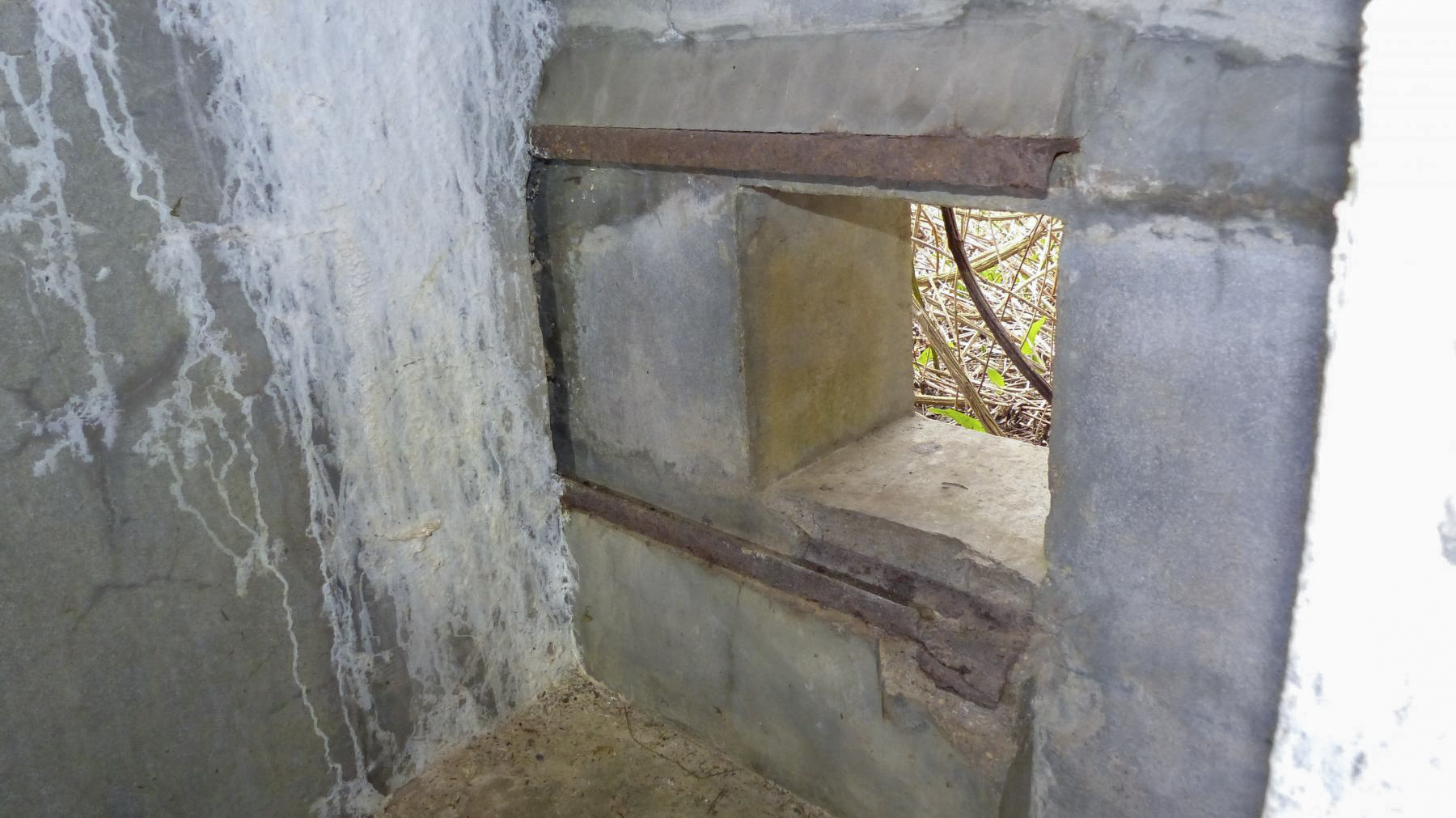 Ligne Maginot - A - BOIS RIGAULT - (Blockhaus pour canon) - Le créneau FM de défense de l'entrée matériel  - David Harmand