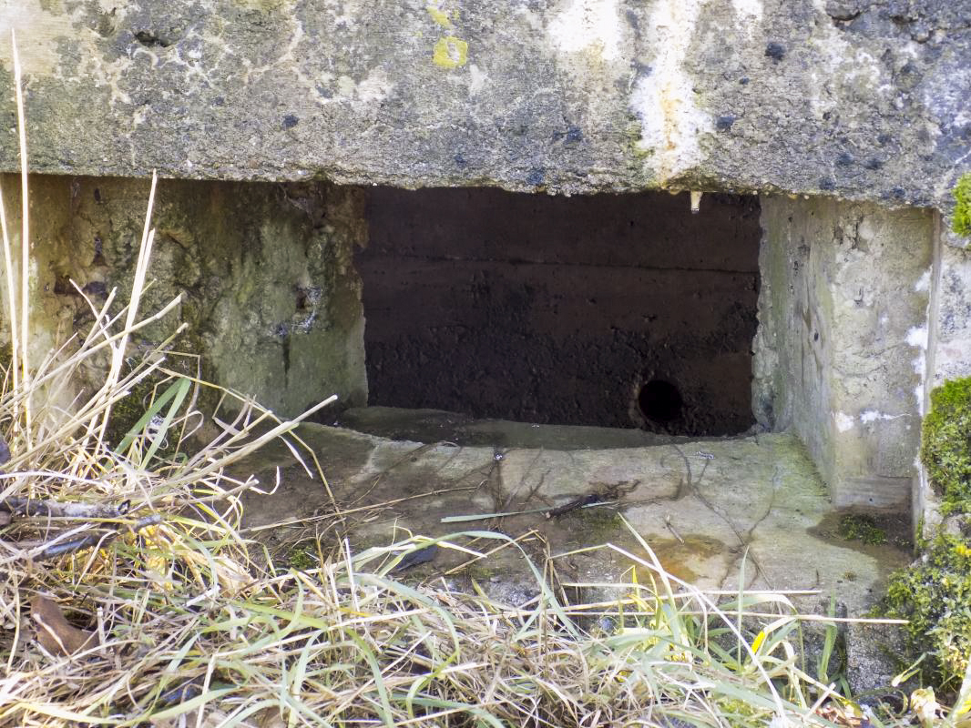Ligne Maginot - B78TER - LA SERPE OUEST - (Blockhaus pour arme infanterie) - Face frontale, créneau gauche - R Tucker