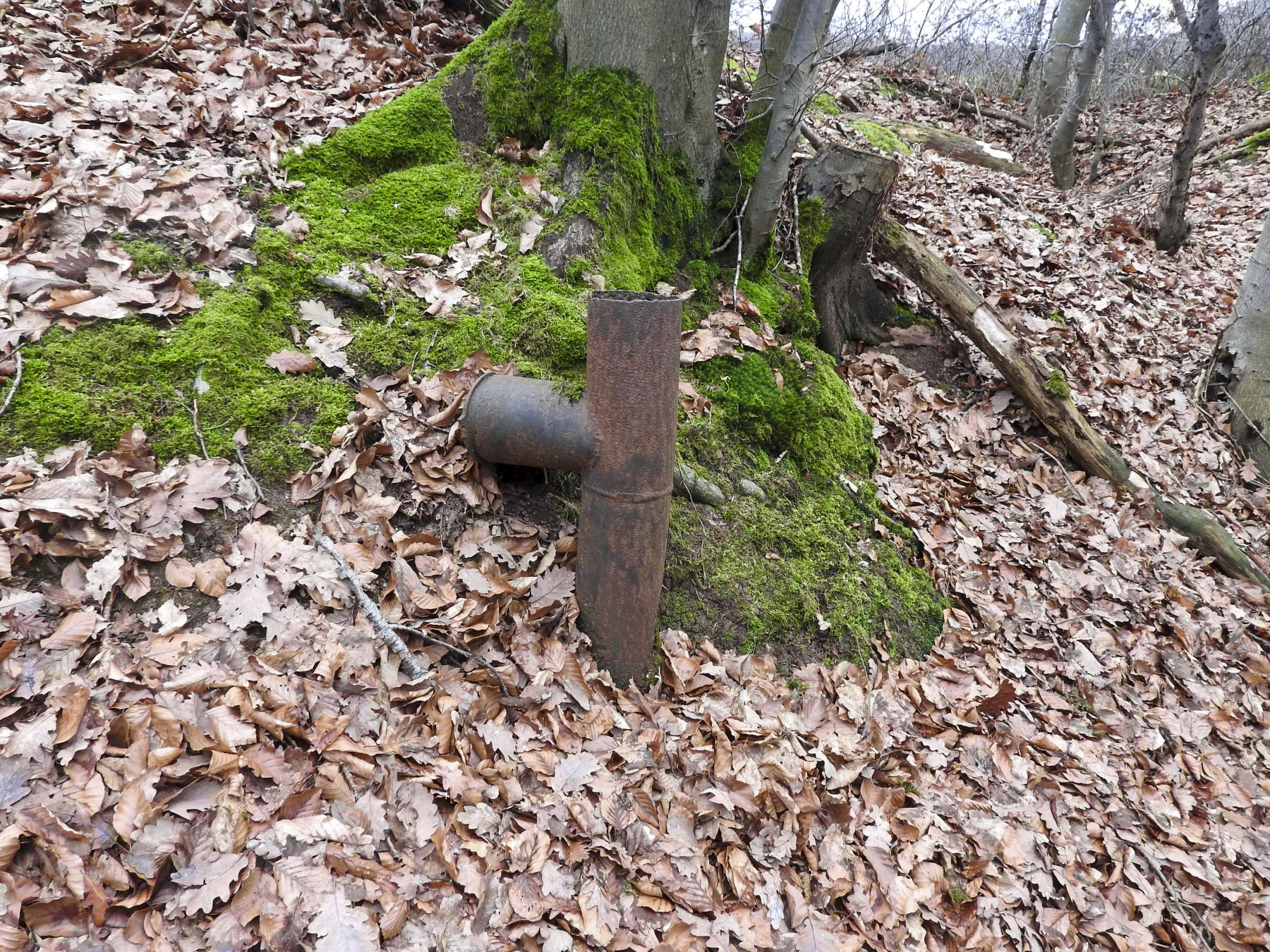 Ligne Maginot - GROSSBUCH (III/82° RMIF - QUARTIER VIEUX-BOIS) - (PC de Quartier) - Les restes d'une cagna ? - STENGER Mathieu