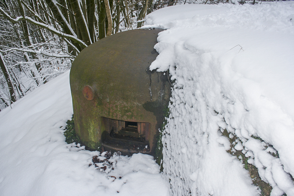 Ligne Maginot - MOLVANGE - A9 - (Ouvrage d'artillerie) - Bloc 2
L'une des deux cloches GFM surplombant la falaise - Michel Teiten