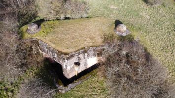 Ligne Maginot - LEMBACH - (Ouvrage d'infanterie) - Bloc 1
Vue aérienne du bloc