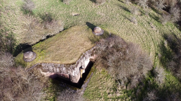 Ligne Maginot - LEMBACH - (Ouvrage d'infanterie) - Bloc 1
Vue aérienne du bloc