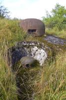 Ligne Maginot - MOLVANGE - A9 - (Ouvrage d'artillerie) - Bloc 4 
Cloche GFM et champignon blindé de prise d'air du bloc