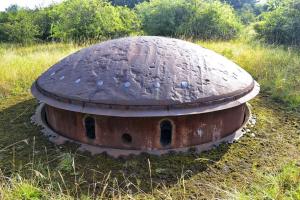 Ligne Maginot - MOLVANGE - A9 (Ouvrage d'artillerie) - Bloc 8
Tourelle pour deux canons de 75 modèle 33