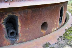 Ligne Maginot - MOLVANGE - A9 - (Ouvrage d'artillerie) - Bloc 8
Embrasures de la tourelle de 75