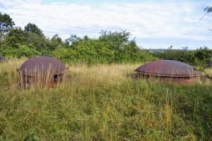 Ligne Maginot - MOLVANGE - A9 - (Ouvrage d'artillerie) - Bloc 8
Tourelle pour deux canons de 75 modèle 33