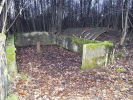 Ligne Maginot - MOLVANGE - A9 - (Ouvrage d'artillerie) - Entrée hommes 
Les restes du casernement extérieur