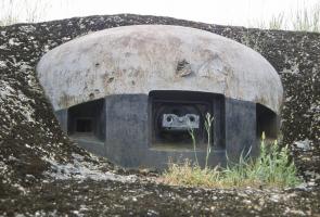 Ligne Maginot - FERMONT - A2 - (Ouvrage d'artillerie) - Bloc 4
Impacts sur la cloche JM