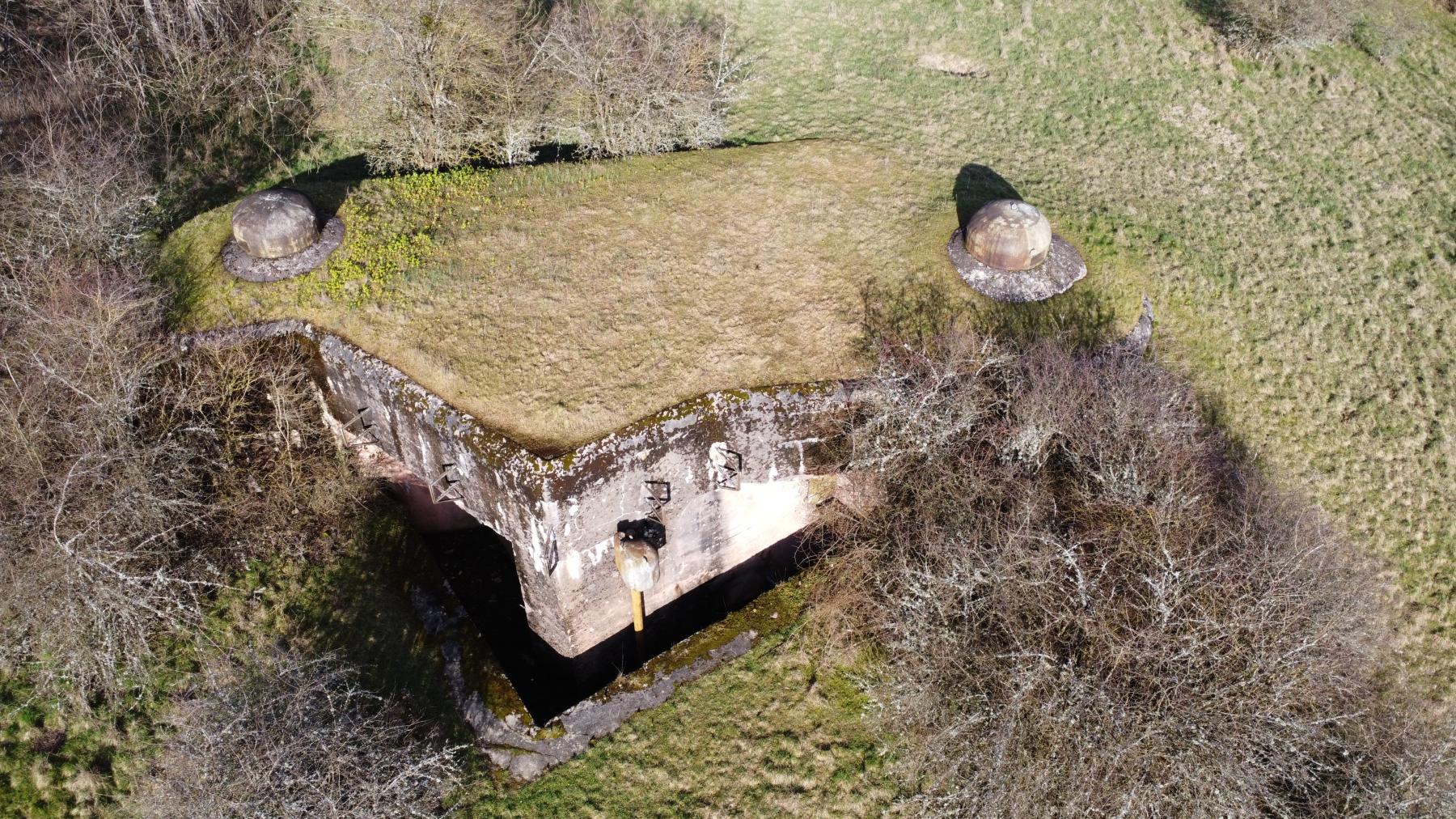 Ligne Maginot - LEMBACH - (Ouvrage d'infanterie) - Bloc 1
Vue aérienne du bloc - padawan67
