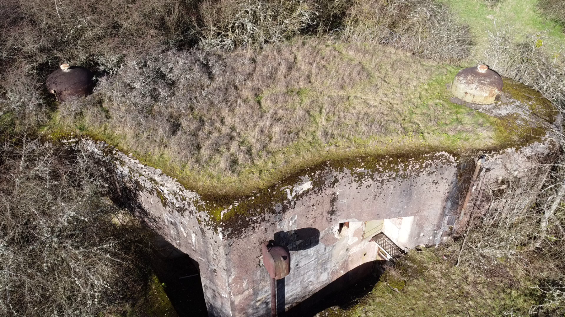 Ligne Maginot - LEMBACH - (Ouvrage d'infanterie) - Bloc 2
Vue aérienne du bloc - luc .j