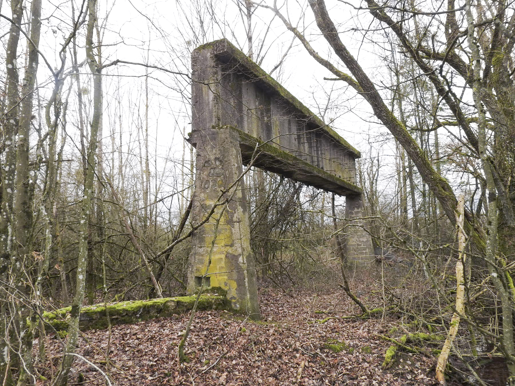 Ligne Maginot - LEYVILLER - (Stand de tir) - Le portique para-balles. - STENGER Mathieu