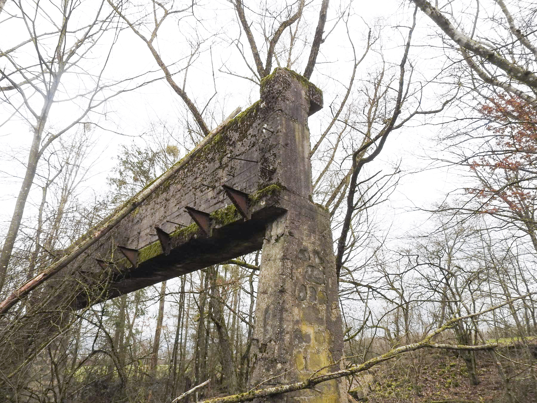 Ligne Maginot - LEYVILLER - (Stand de tir) - Le portique para-balles. - STENGER Mathieu