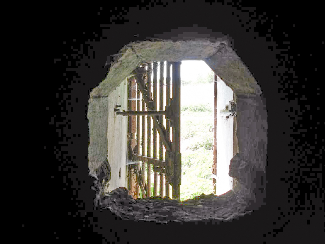 Ligne Maginot - FRESNOIS - (Casemate d'infanterie - Double) - Créneau FM et l'entrée - R Tucker