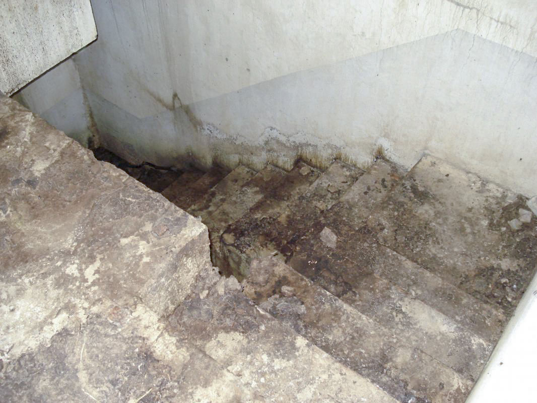Ligne Maginot - FRESNOIS - (Casemate d'infanterie - Double) - Escaliers vers le niveau inférieur - R Tucker